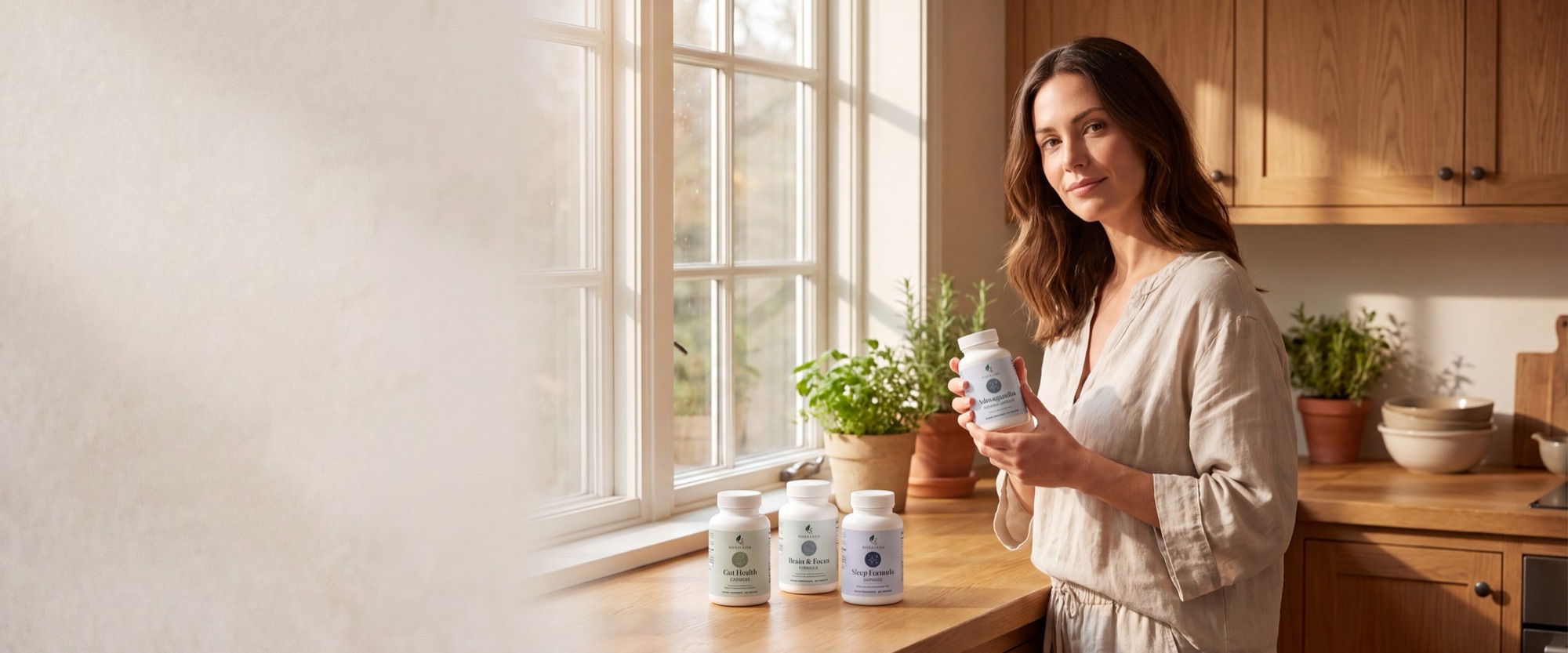 Example store banner for a supplement brand