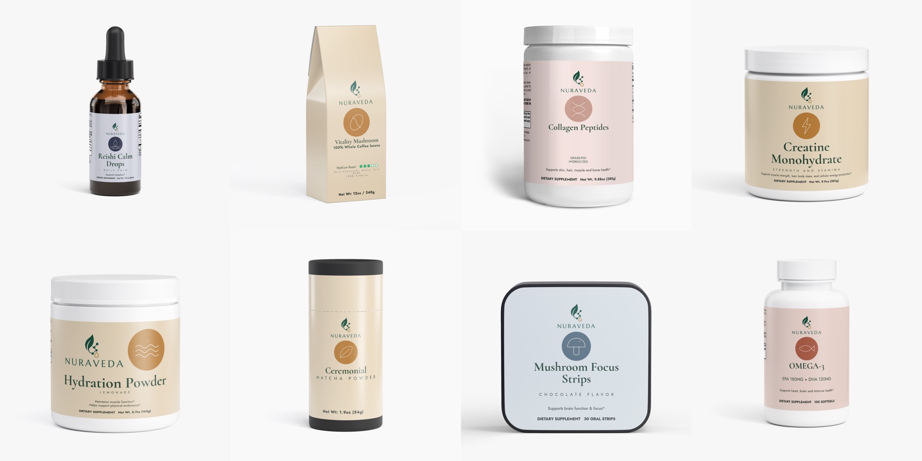 Sample supplement product packaging